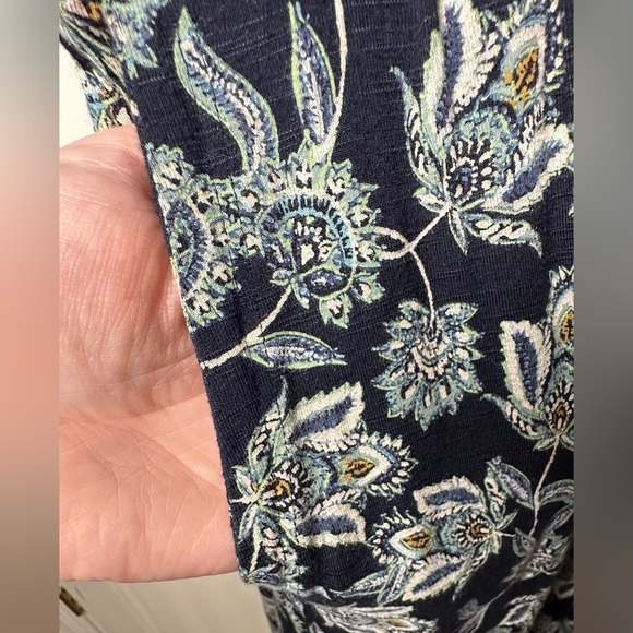 J. Jill Floral Print 3/4 Length Sleeve Knee Length Dress‎ Size Large EUC! - Picture 4 of 6